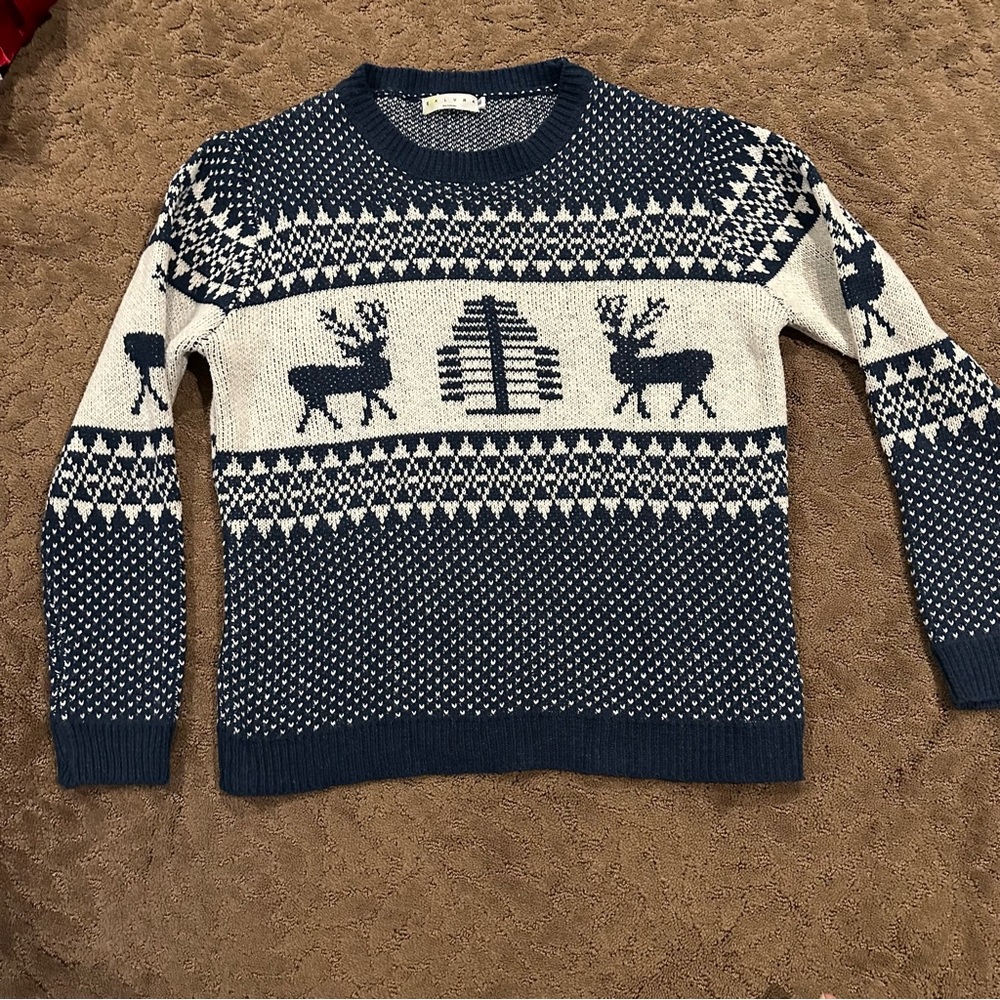 Exlura Women’s XL Ugly Christmas sweater EUC